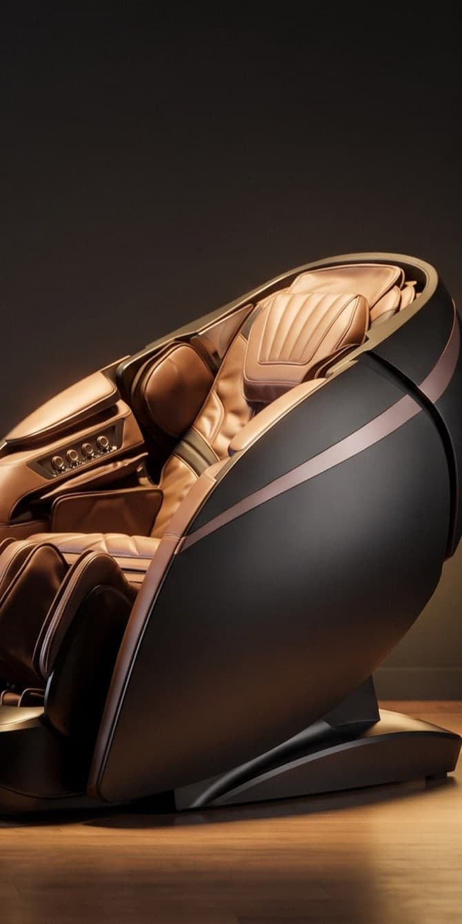 iRest massage chair in a modern living room